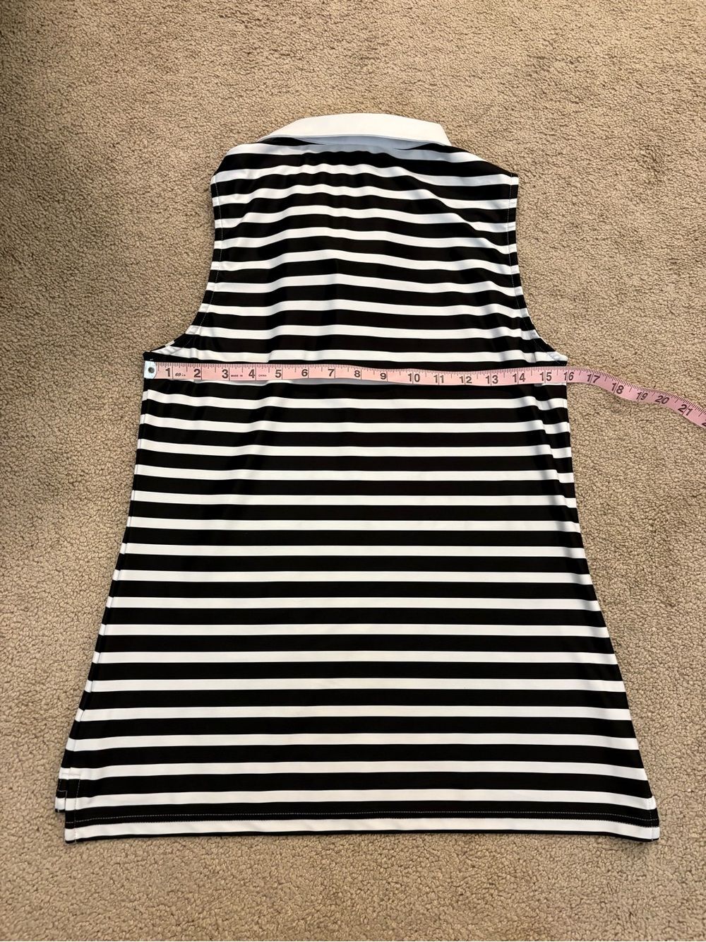 Smith & Quinn Alice Stripe Sleeveless Polo Athletic Tank Top Womens Size Medium - Picture 9 of 9